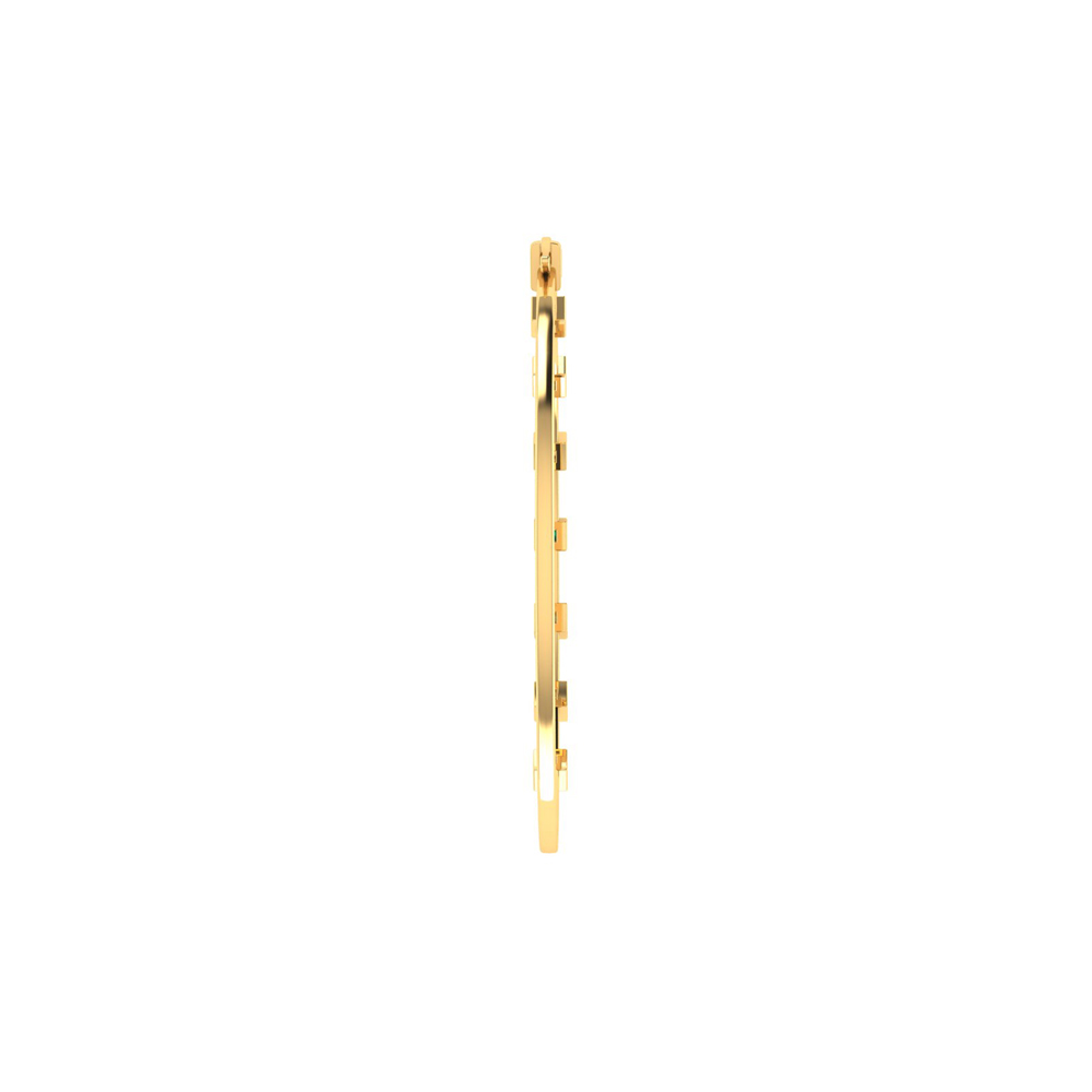 Vaibhav Jewellers 14K Yellow Gold Hoop Earrings 155DH3004_3