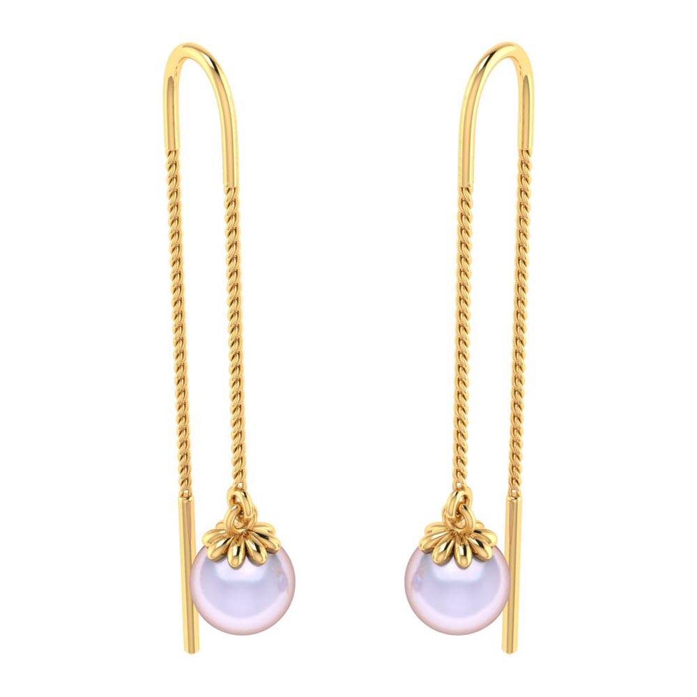 Shop Polestar Diamond Sui Dhaga Earrings Online | CaratLane US