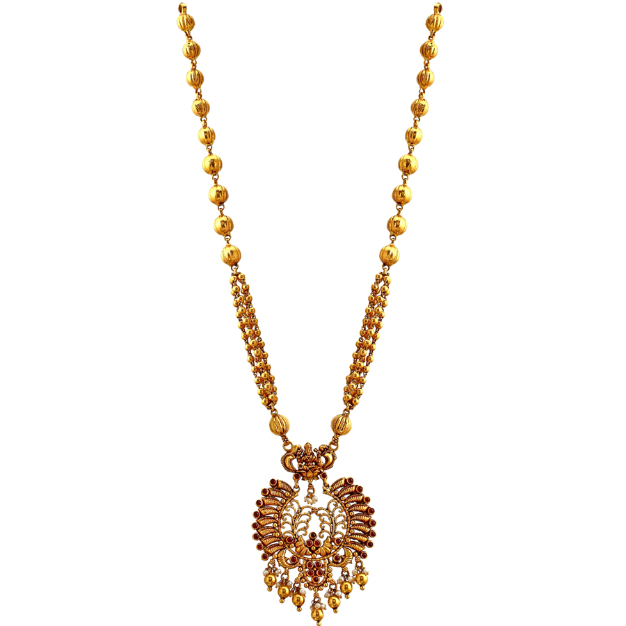 Exquisite Lakshmi Gold Necklace_1