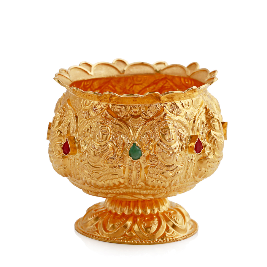 MahaLakshmi Kum Kum Gold Pot_1
