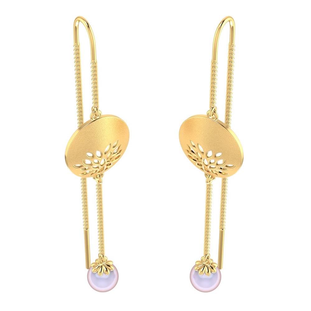 Shop Sia Floral Diamond Sui Dhaga Earrings Online | CaratLane US