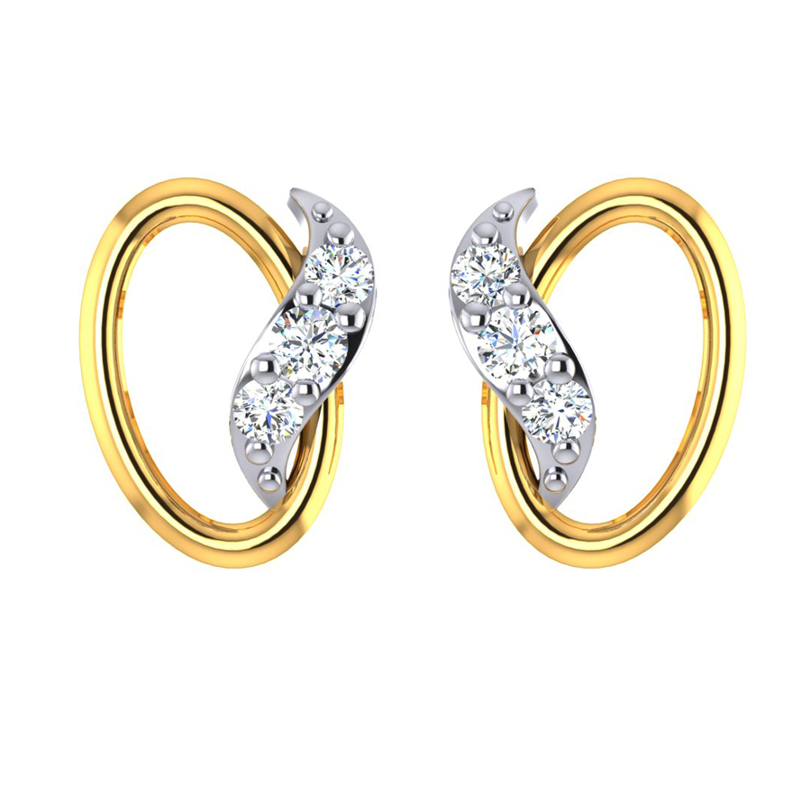 22 kt 2.00 GM Yellow Gold Stud Earrings | Gold Jewelry Store | Shop Now