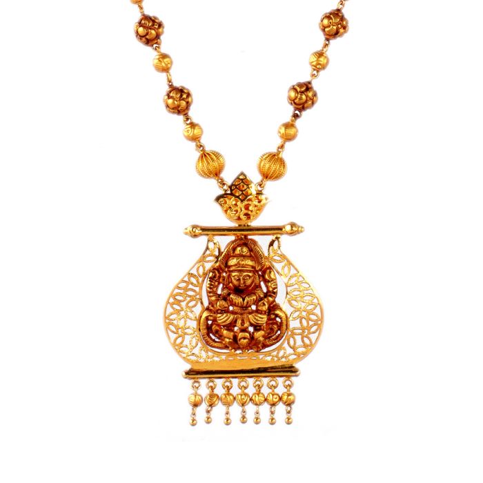 Buy 22K Modern Golden balls Necklace Online from Vaibhav Jewellers