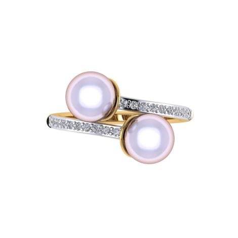 97DJ8812 | Vaibhav Jewellers 22K Casting Pearl Ring 97DJ8812