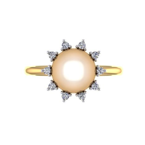 97DJ8815 | Vaibhav Jewellers 22K Casting Pearl Ring 97DJ8815