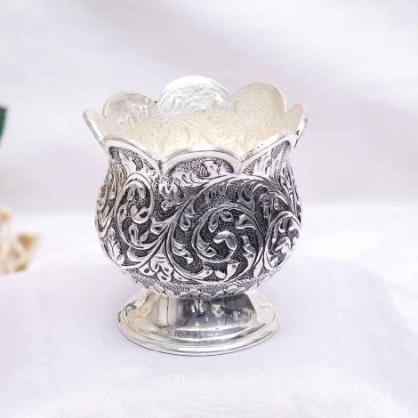 329VA3118 | Vaibhav Jewellers Silver Antique Nagash Sandal Bowl 329VA3118
