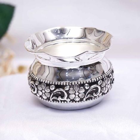 329VA3351 | Vaibhav Jewellers Silver Antique Nagash Bowl 329VA3351
