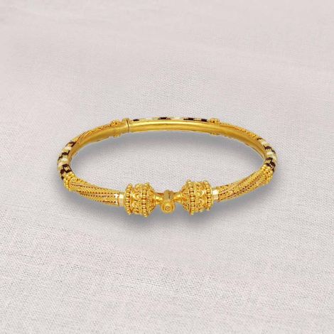 16VK7338 | Vaibhav Jewellers 22K Plain Gold Fancy Enamel Kada Bangle 16VK7338