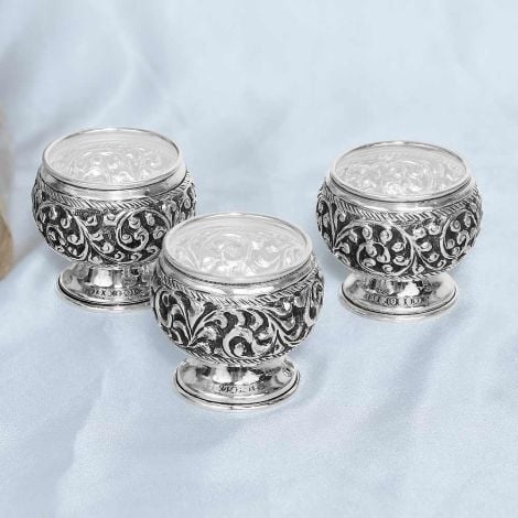 329VA3290-95-97 | Vaibhav Jewellers Silver Antique Nagash Bowls 329VA3290
