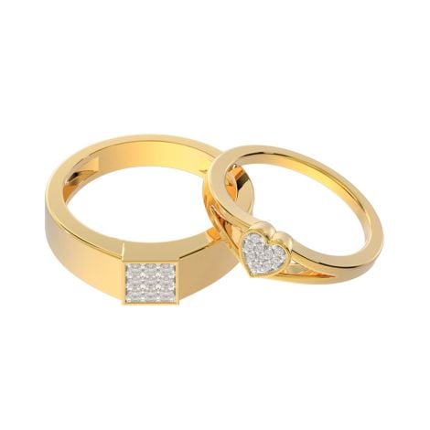 148G9575-148G9598 | 18K Diamond Fancy Couple Rings 148G9575-148G9598