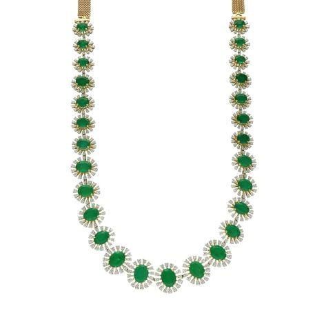 163VG596 | 18Kt Diamond Semiprecious Emerald Haram 163VG596