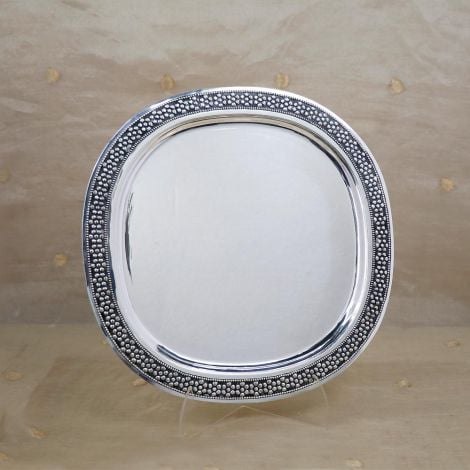 413VA1353 | Pure Silver Antique Embossed Plate 413VA1353