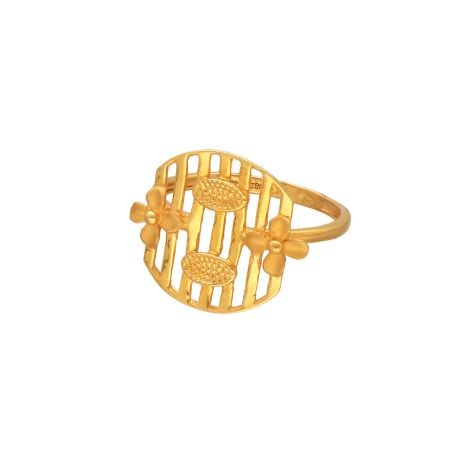97VL9769 | 22Kt Plain Gold Latest Design Women Ring 97VL9769