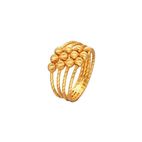 93VD3856 | 22Kt Plain Gold Italian Design Ladies Ring 93VD3856