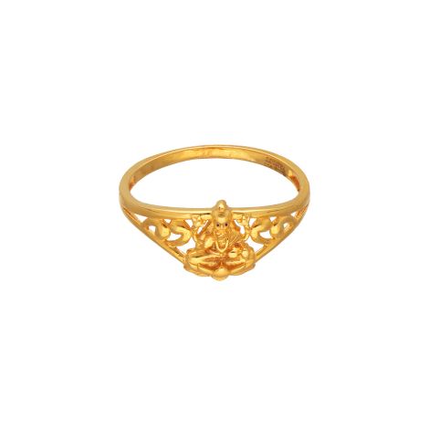 97VM909 | 22Kt Gold Divine Lakshmi Devi Ladies Ring 97VM909