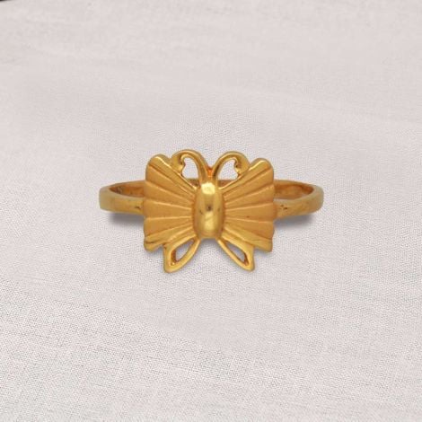 97VM5422 | 22Kt Buoyant Butterfly Gold Ring For Women 97VM5422