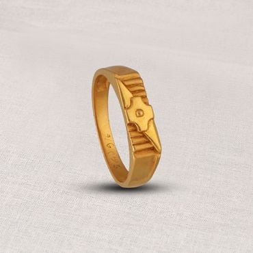97VL224 | 22Kt Simple Daily Wear Gold Ring For Men 97VL224