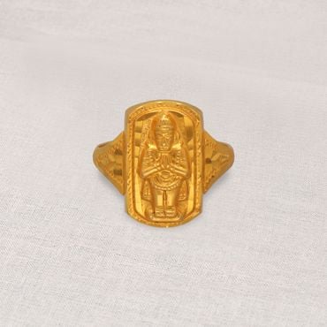 93VD4029 | 22Kt Divine Hanuman Gold Ring For Men 93VD4029