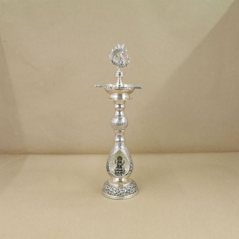 368VA7780 | 92.5 Antique Silver Lakshmi Deepam 368VA7780