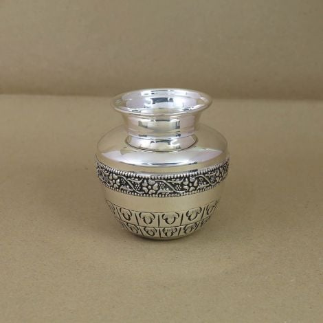 572VA8658 | Floral Engraved Silver Chombu 572VA8658