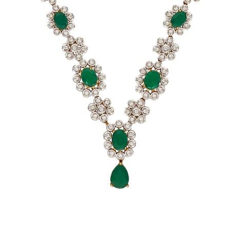 159VG1657 | Vaibhav Jewellers 18K Diamond Fancy Necklace 159VG1657