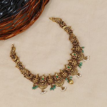 451VG2895 | 22Kt South Indian Style Gold Necklace 451VG2895