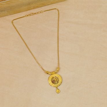 1VL7116 | 22Kt Golden Bloom Chain Necklace 1VL7116