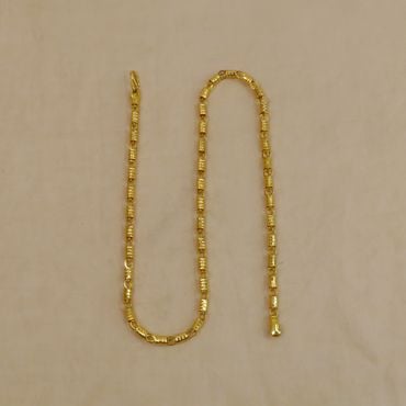 64VB1303 | 22Kt Fancy Design Gold Chain For Men 64VB1303