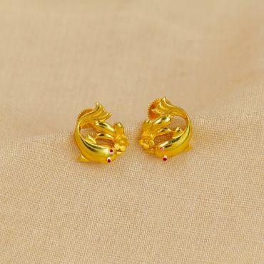 79VG6805 | 22Kt Baby Dolphin Gold Studs 79VG6805