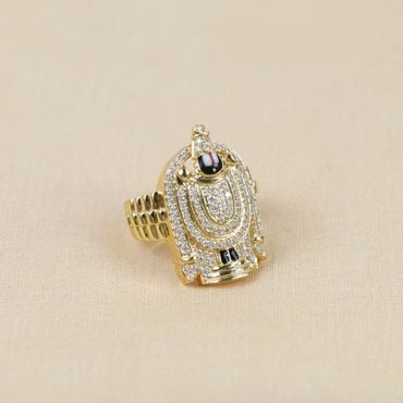 148VU7005 | 18Kt Gold Divine Diamond Balaji Ring 148VU7005