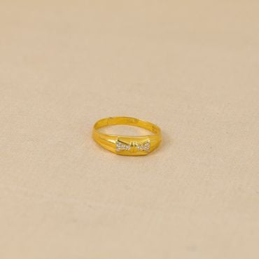 96VK3478 | 22Kt Fancy Gold Ring For Men 96VK3478