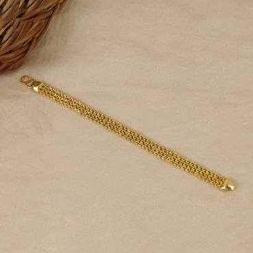 65VI4001 | 22Kt Exclusive Gold Choco Bracelet For Men 65VI4001