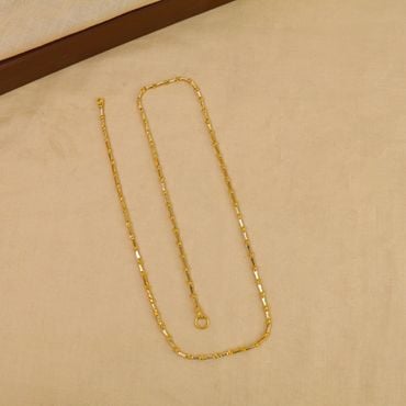 64VC4472 | 22Kt Sleek Handmade Gold Chain For Women 64VC4472