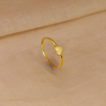 93VE9865 | 22Kt Heart Shape Gold Ring For Her 93VE9865
