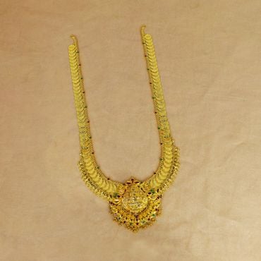 19MP8390 | 22Kt Stunning Indian Bridal Gold Haram 19MP8390