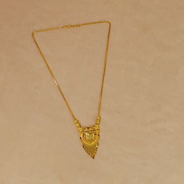 1VL7047 | 22Kt Glinting Glam Gold Chain Necklace 1VL7047