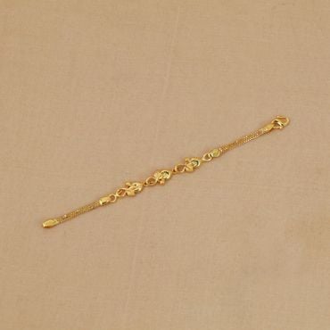 195VG1635 | 22Kt Little Fairy Petal Gold Bracelet 195VG1635