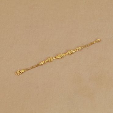195VG1636 | 22Kt Adorable Floral Gold Bracelet For Kids 195VG1636