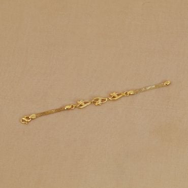 195VG1632 | 22Kt Little Bloom Gold Bracelet For Kids 195VG1632