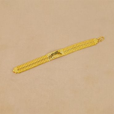65VI4579 | 22Kt Majestic Cheetah Gold Bracelet For Men 65VI4579