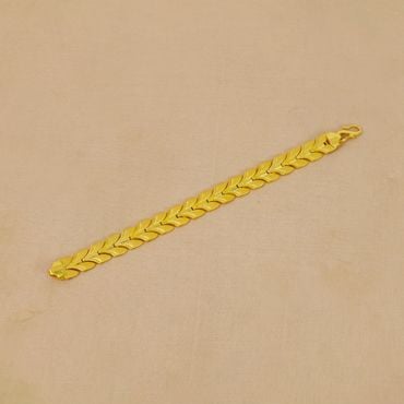 165VG3386 | 22Kt Dapper Gold Bracelet For Men 165VG3386