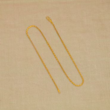 64VC7558 | 22Kt Intricate Handmade Gold Chain For Women 64VC7558