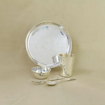 339A2614 | 92.5 Silver Dinner Set For Baby 339A2614