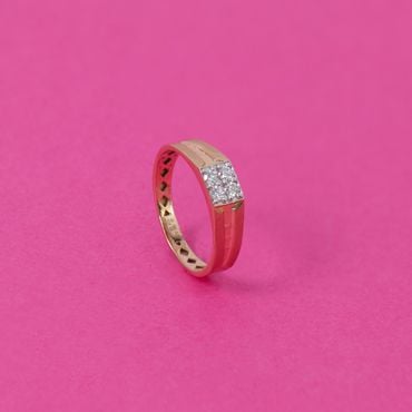 148VU7192 | 18Kt Bold Brilliance Diamond Ring For Men 148VU7192