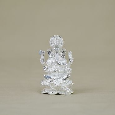 352VB631 | Sterling Silver Ganesha Idol For Pooja 352VB631