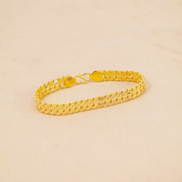 65VI5232 | 22Kt Stylish IPL Chain Gold Bracelet For Men 65VI5232