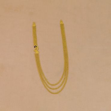 19VK2465 | 22Kt Traditional 3 Layer Gold Beads Haram 19VK2465