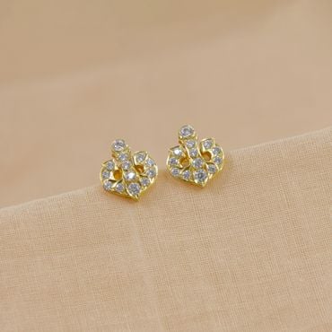 73VG4995 | 22Kt Tiny Twinkle Gold Earrings 73VG4995