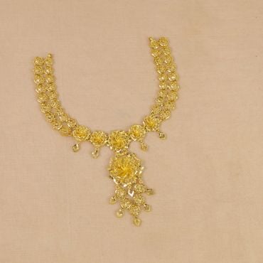 9VL4559 | 22Kt Floral Turkish Gold Necklace 9VL4559