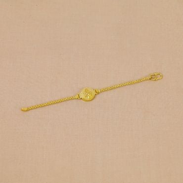 67VB1948 | 22Kt Gold Lord Ganesha Baby Bracelet 67VB1948